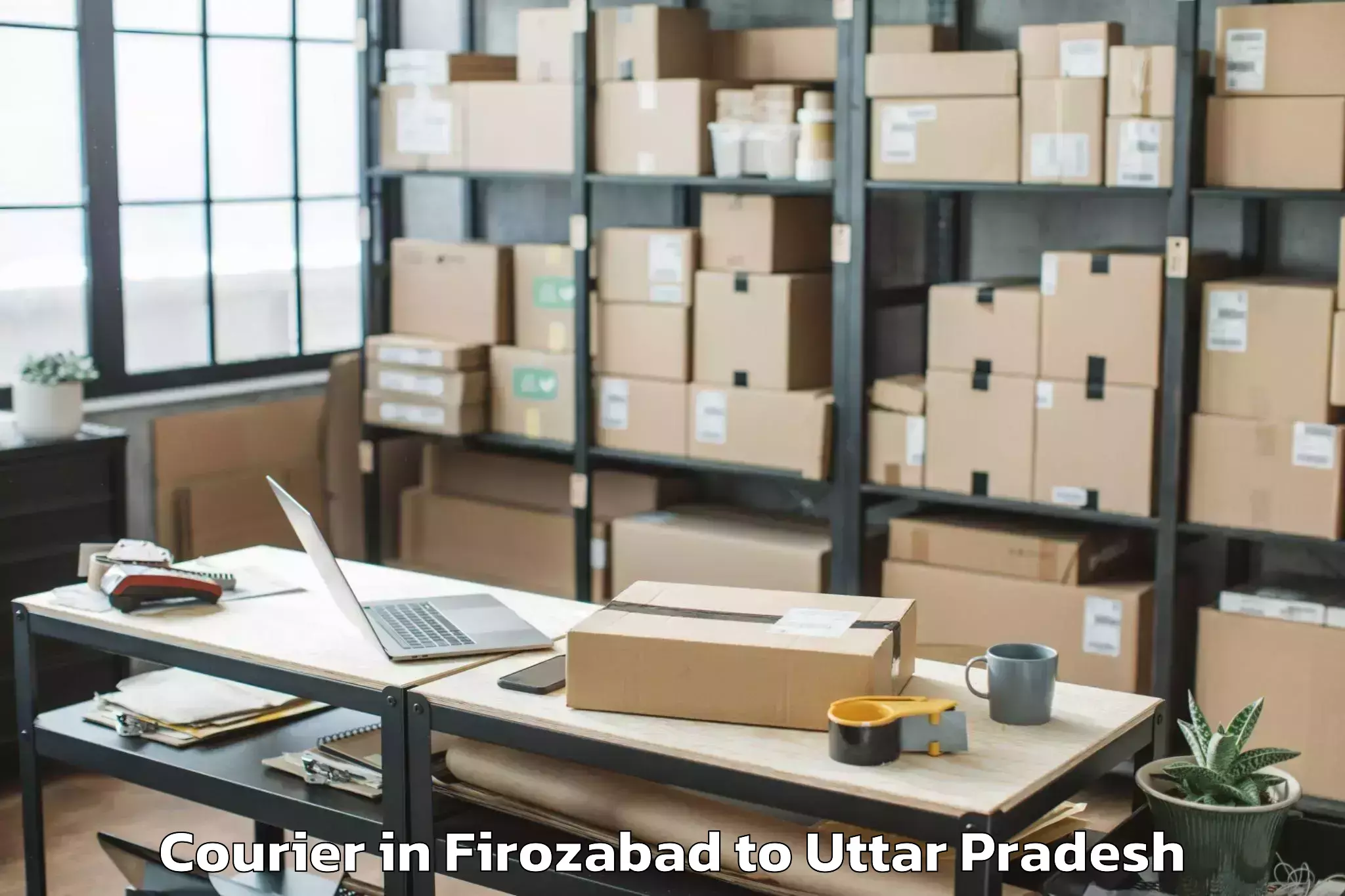 Affordable Firozabad to Manjhanpur Courier